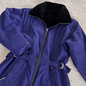 Ski Jacket reversible and ski gloves and goggles